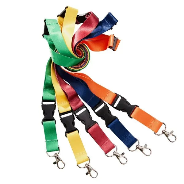 Full Color Lanyard W/ Lobster Claw, Buckle And Breakaway