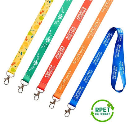 3/4" RPET Dye-Sublimated Lanyard
