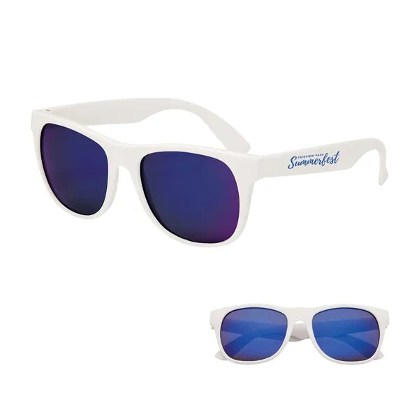 Rubberized Mirrored Sunglasses
