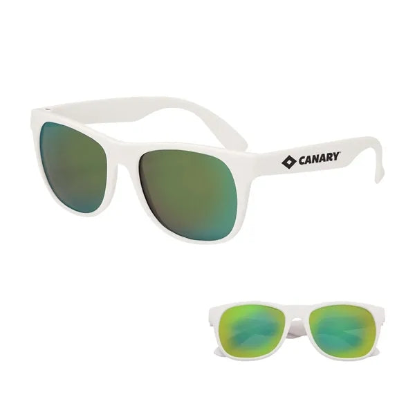 Rubberized Mirrored Sunglasses