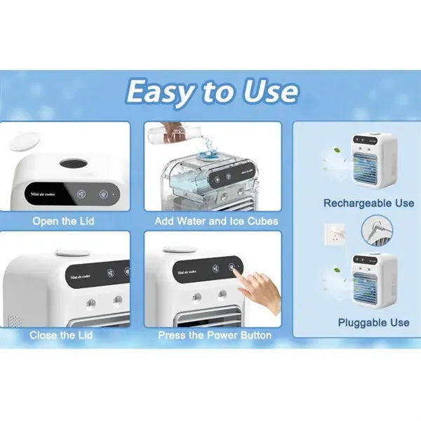 Rechargeable Mini Air Conditioner 2 Cool  Spray