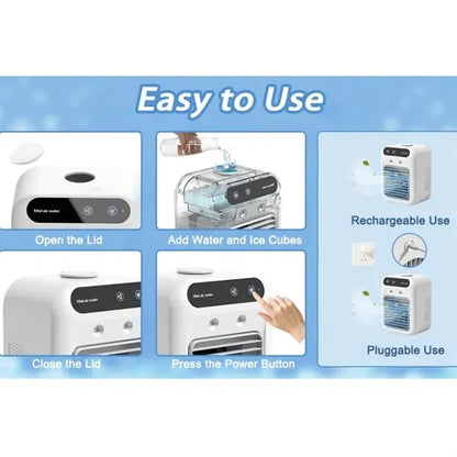 Rechargeable Mini Air Conditioner 2 Cool  Spray