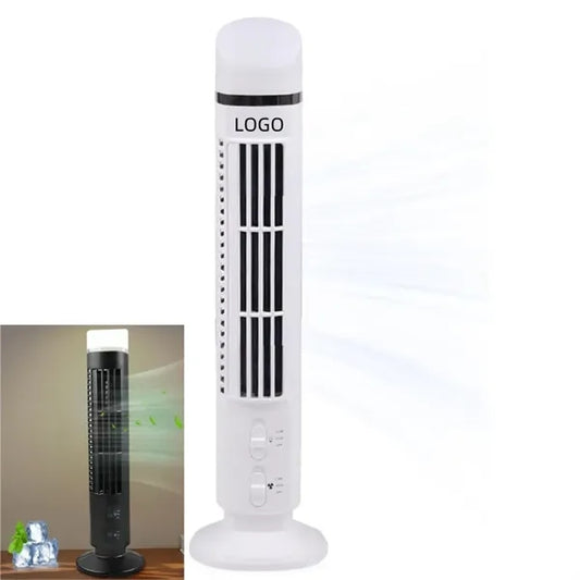 Cooling Bladeless Oscillating Tower Fan with LED Light