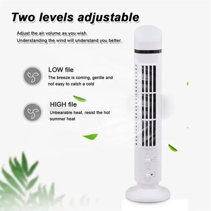 Cooling Bladeless Oscillating Tower Fan with LED Light