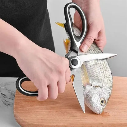 Stainless Steel Multi-Use Scissors With Bottle Opener