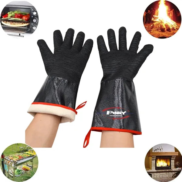 18 IN Heat  Resistant Oil and Acid Neoprene BBQ Work Gloves