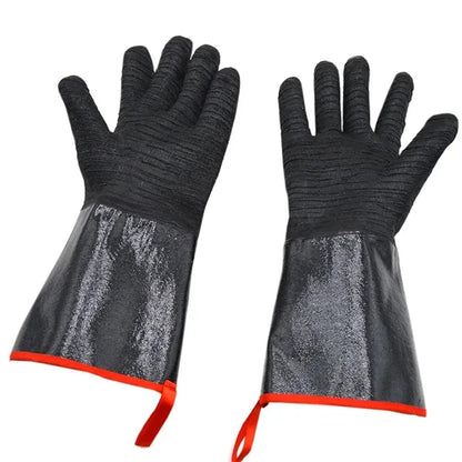 18 IN Heat  Resistant Oil and Acid Neoprene BBQ Work Gloves