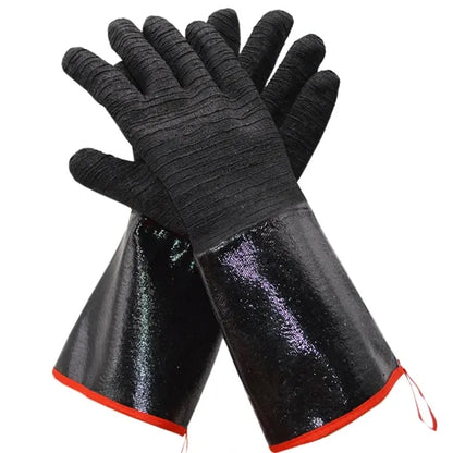 18 IN Heat  Resistant Oil and Acid Neoprene BBQ Work Gloves