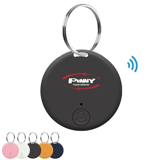 Round Bluetooth Intelligent GPS Tracker With Key Ring