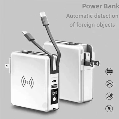 4 in 1 Power Bank with Cable and Plug