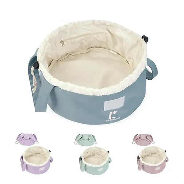 Large Capacity Drawstring Cosmetic Bathroom Organizer Bag