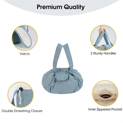 Large Capacity Drawstring Cosmetic Bathroom Organizer Bag