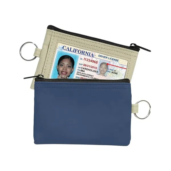 Coin Pouch W/Id Window & Split Ring