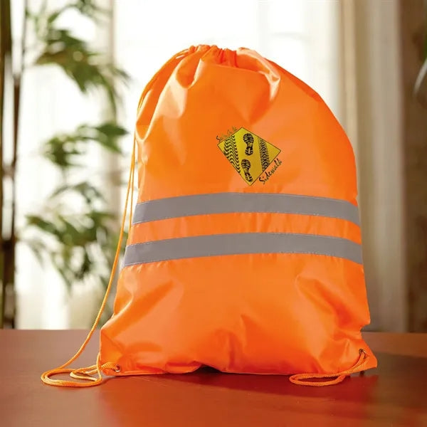 Reflective Drawstring Backpack