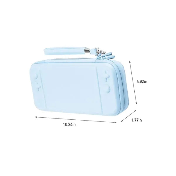 Portable game console protective hard case storage bag