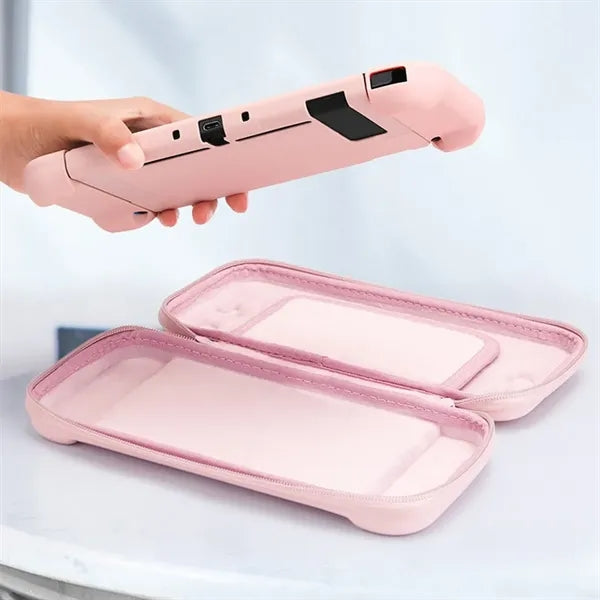 Portable game console protective hard case storage bag