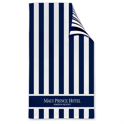 Double Sided Cabana Stripe Beach Towel