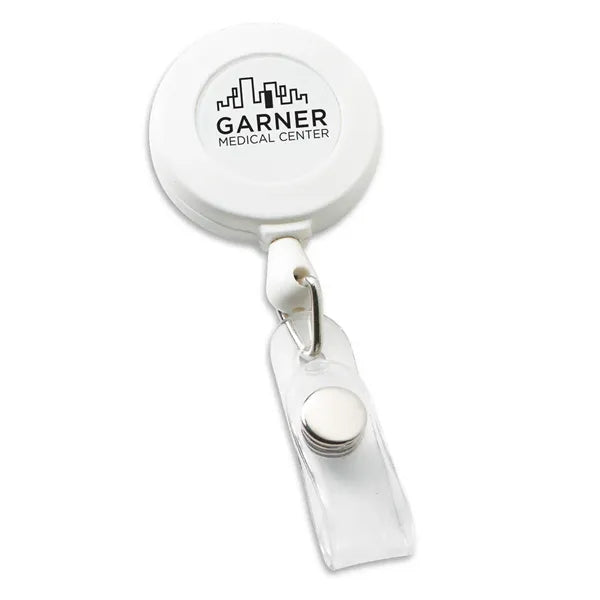 Economy Round Retractable Badge Holder