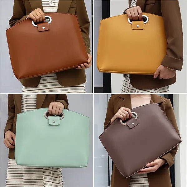 Large capacity simple waterproof laptop commuter briefcase