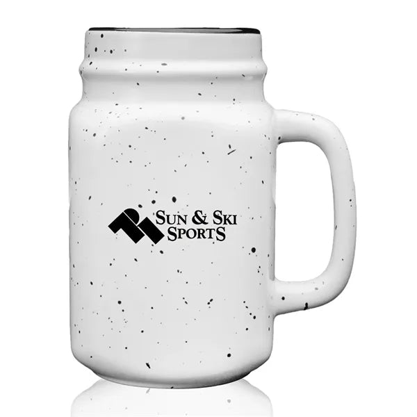 16 oz. Savannah Speckle Ceramic Mason Jars