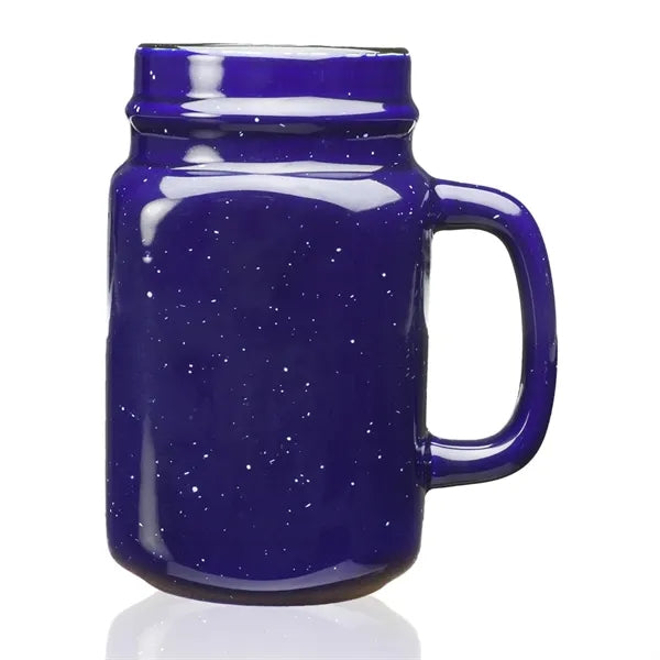 16 oz. Savannah Speckle Ceramic Mason Jars