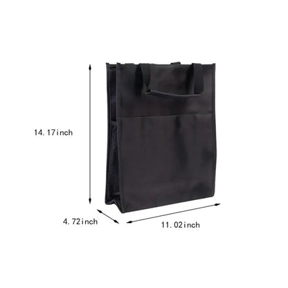 Large capacity multi-purpose portable zipper document bag