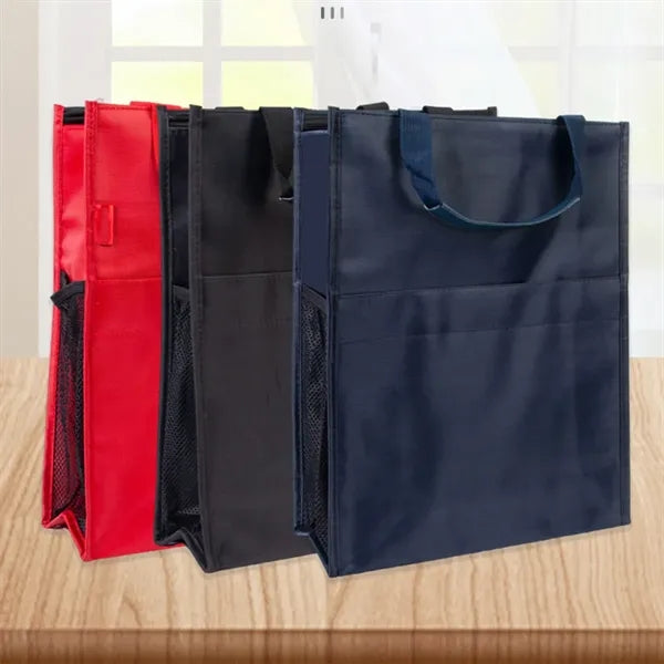 Large capacity multi-purpose portable zipper document bag