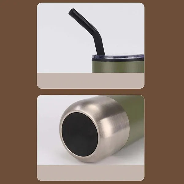 Durable Insulated Gift Stainless Steel Tumbler with Straw