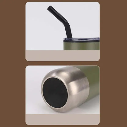 Durable Insulated Gift Stainless Steel Tumbler with Straw