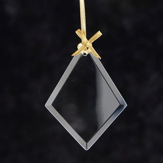 Diamond Jade Glass Ornament