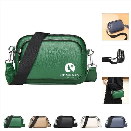 Genuine Leather Simple Design Trend Crossbody Bags