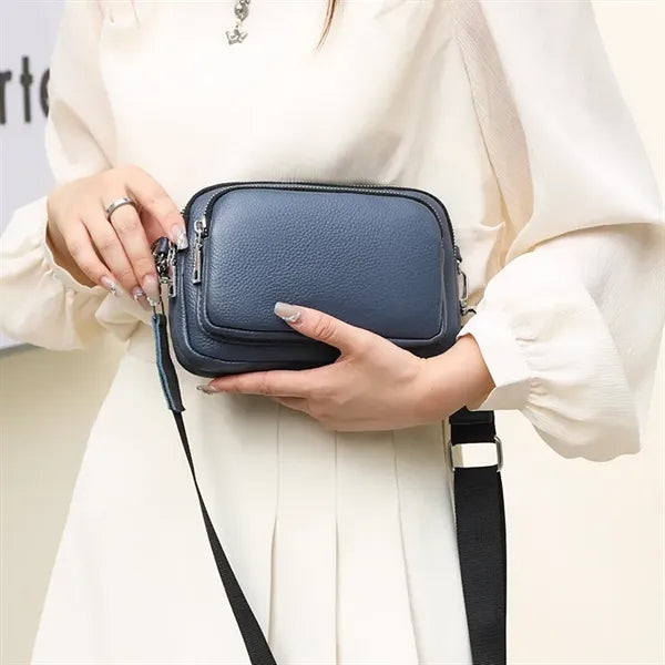 Genuine Leather Simple Design Trend Crossbody Bags