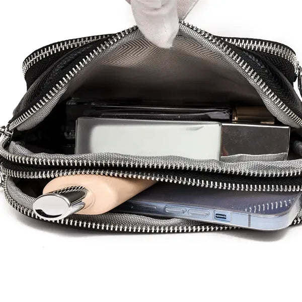 Genuine Leather Simple Design Trend Crossbody Bags