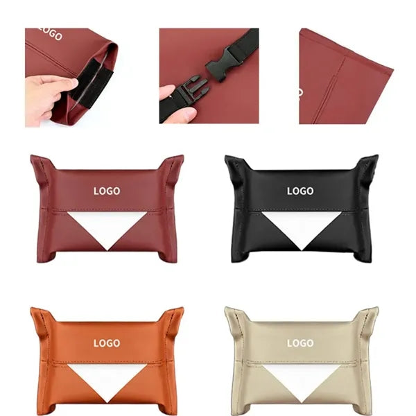 Car Leather Tissue Box Bags