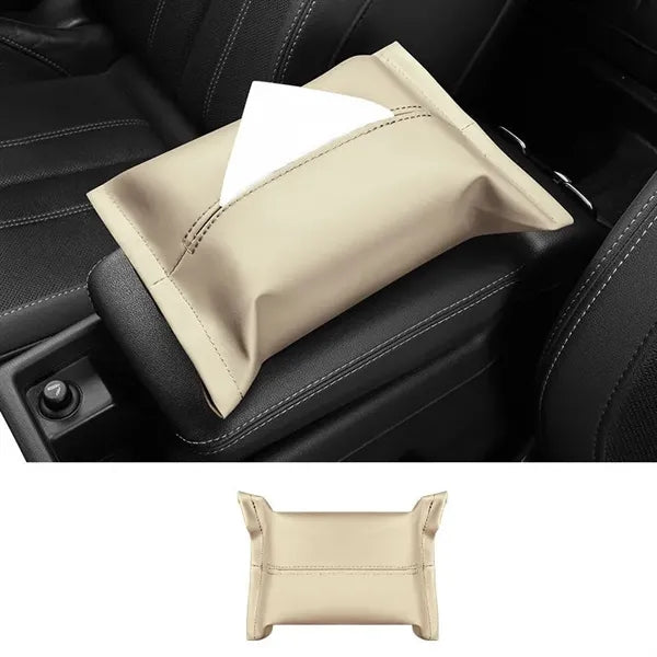 Car Leather Tissue Box Bags