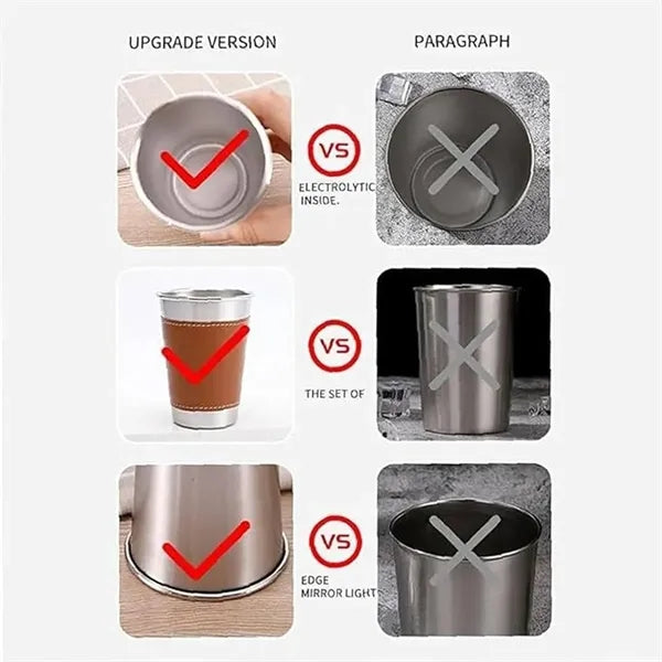 Outdoor camping Portable stainless steel liquor beer cup