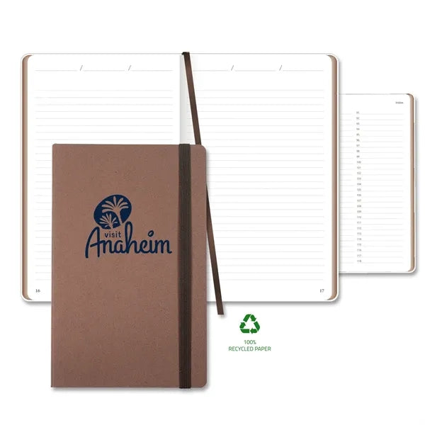 Carapace Medio Lined Recycled White Page Journal