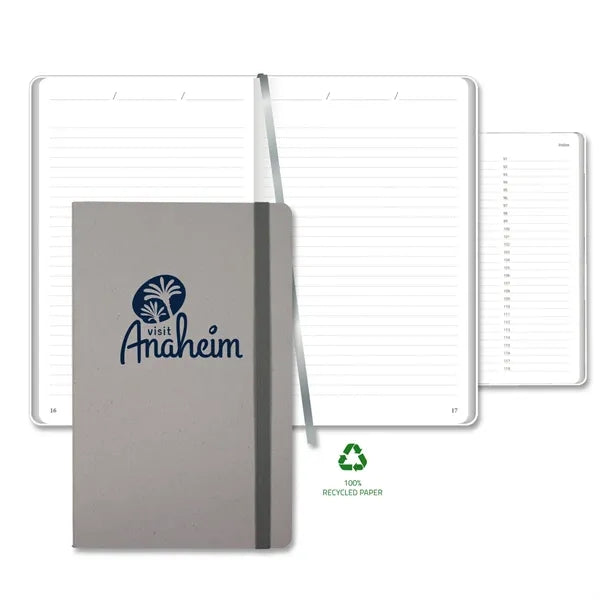Carapace Medio Lined Recycled White Page Journal