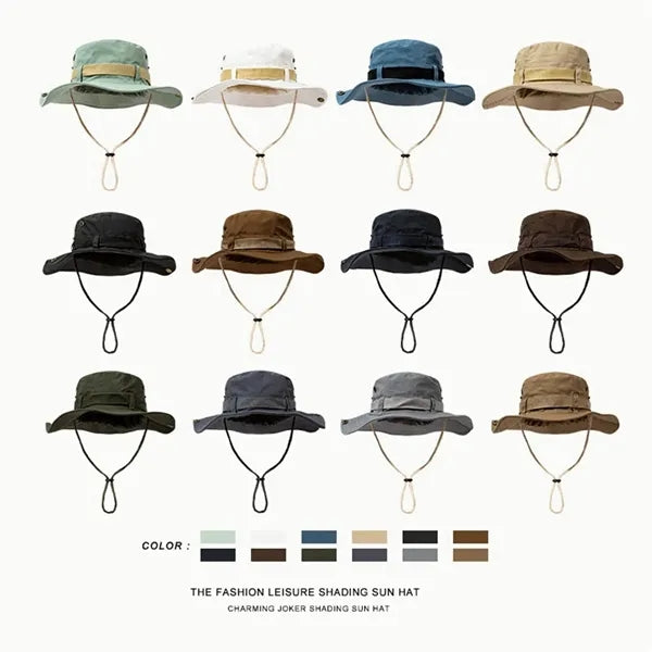 Sun Protection Floppy Visor Bucket Hat