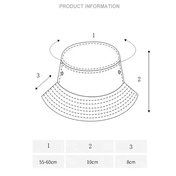 Sun Protection Floppy Visor Bucket Hat