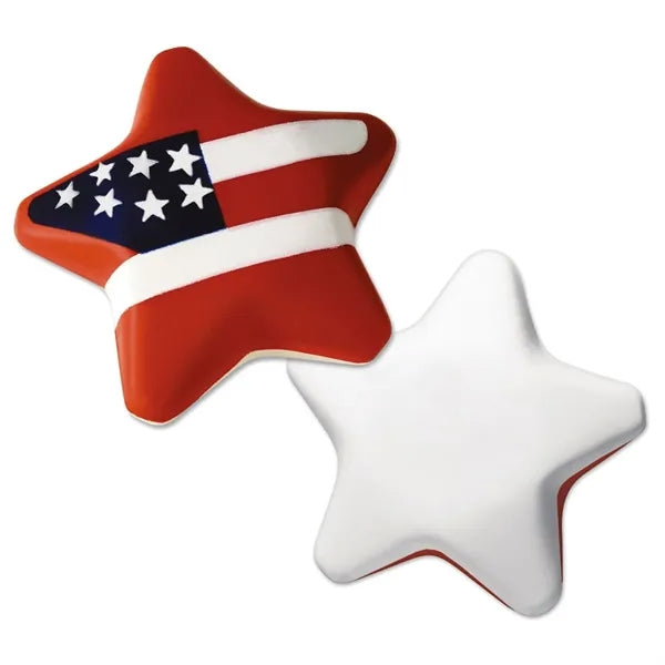 Red White And Blue Patriotic Star Stress Shape