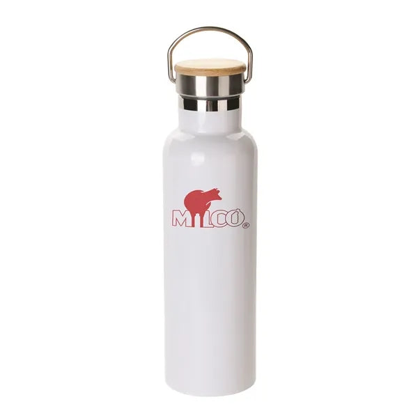 20oz Bamboo Top SS Vacuum Bottle