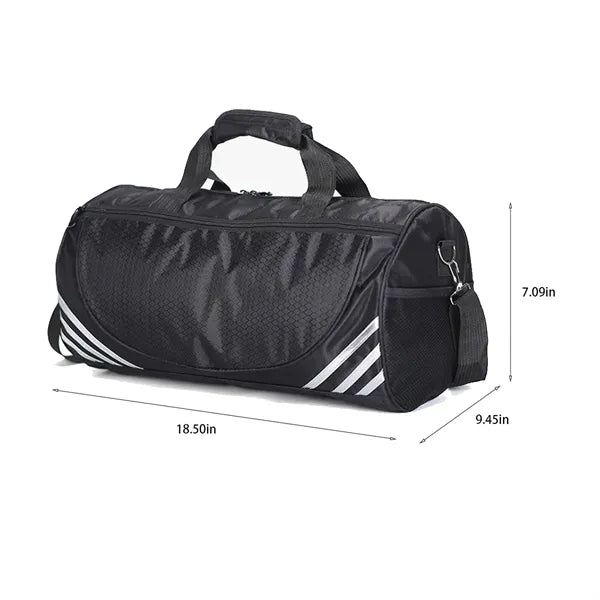 Large capacity dry and wet separation crossbody fitness bag