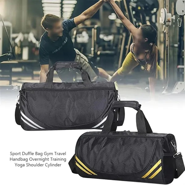 Large capacity dry and wet separation crossbody fitness bag