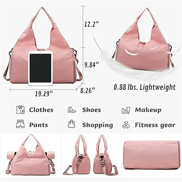 Large capacity dry wet separation sports storage travel bag