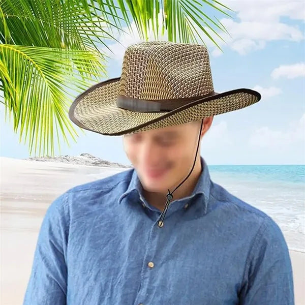 Outdoor travel sun protection golf beach straw cowboy hat