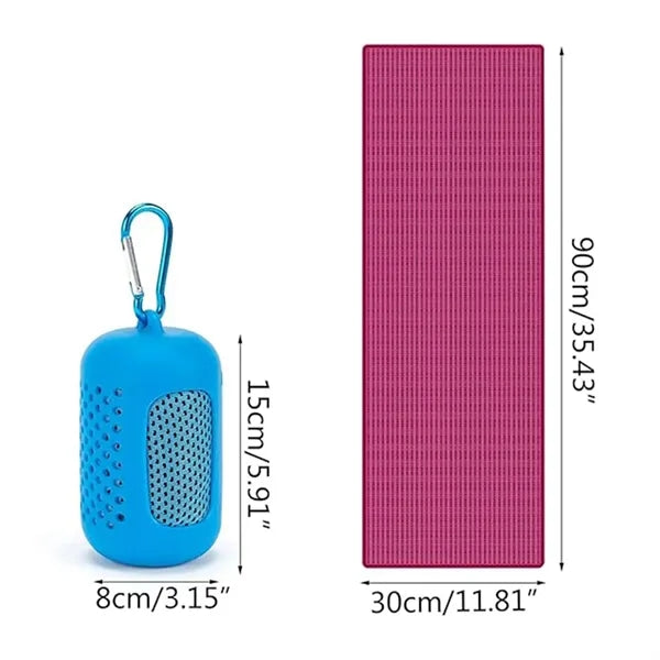 Golf camping fitness breathable quick dry ice cooling towel
