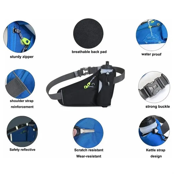 Sports Hydration Belt Waist Bag
