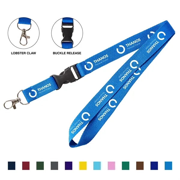 3/4" Custom Printed Lanyard