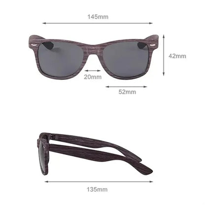 Wood Grain Polarized Sunglasses